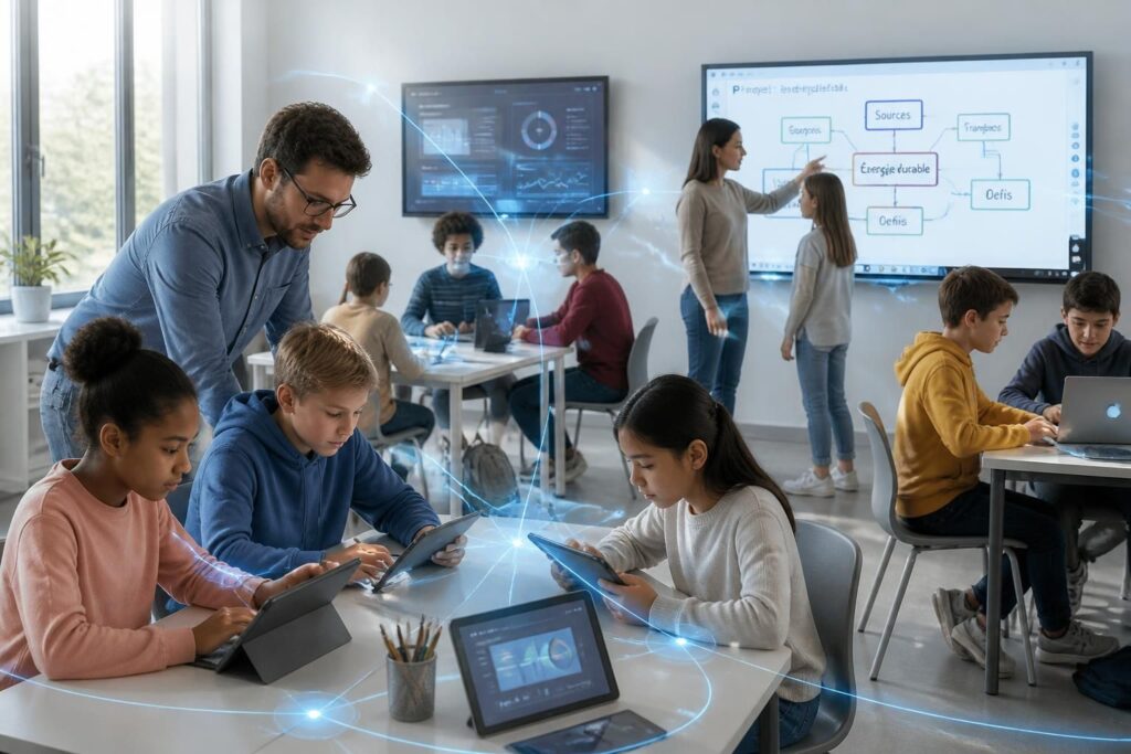 pix orga facilite l'organisation et la connexion entre enseignants et élèves, optimisant la gestion des activités pédagogiques et le suivi des compétences numériques.